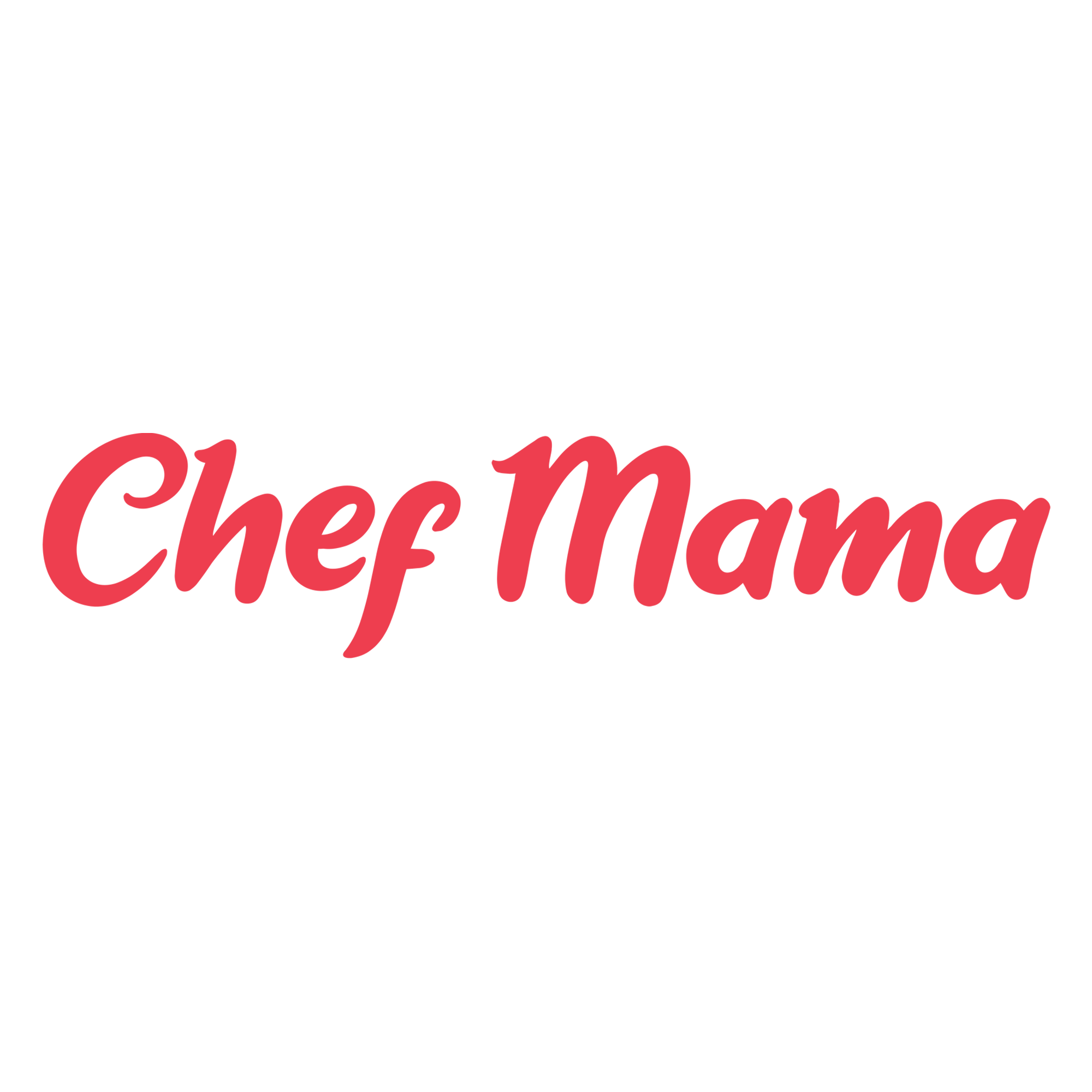 chef mama logotype horizontal with text and icon
